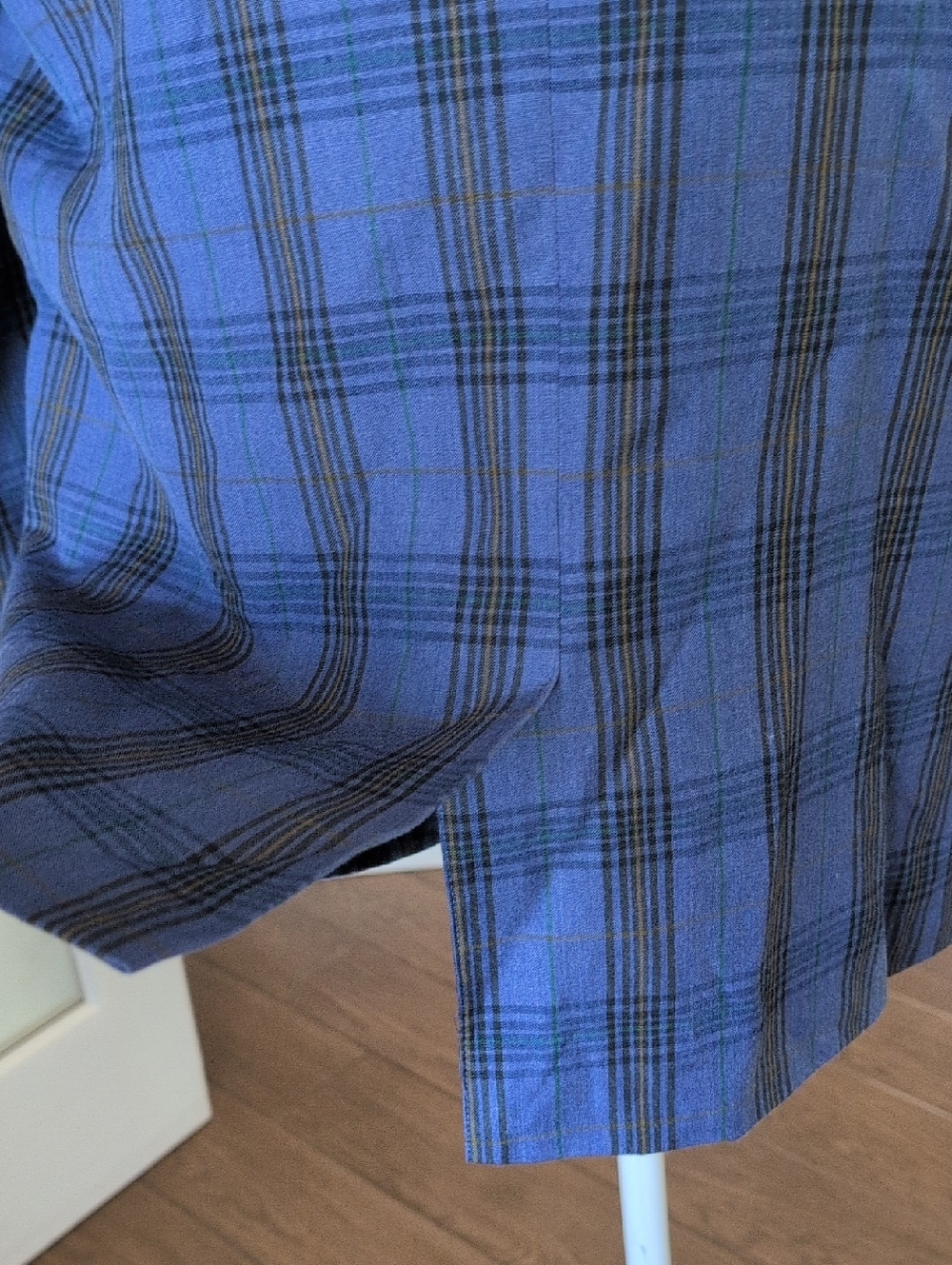 Ben Sherman Blue Plaid Sport Coat Blazer 44 R - Picture 5 of 8